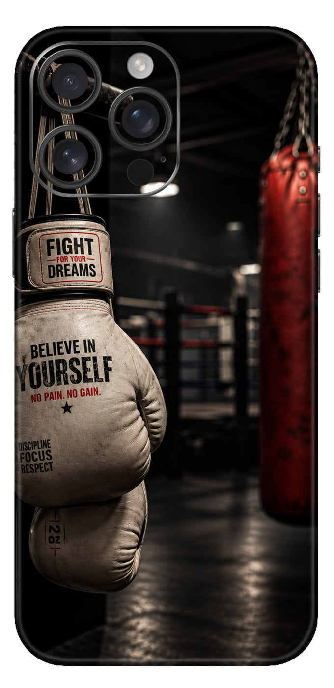 Gritty Motivation In The Boxing Gym Mobile Skin