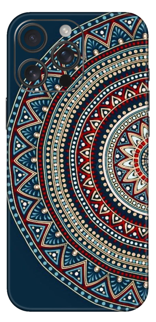 Half Mandala In Blue Mobile Skin