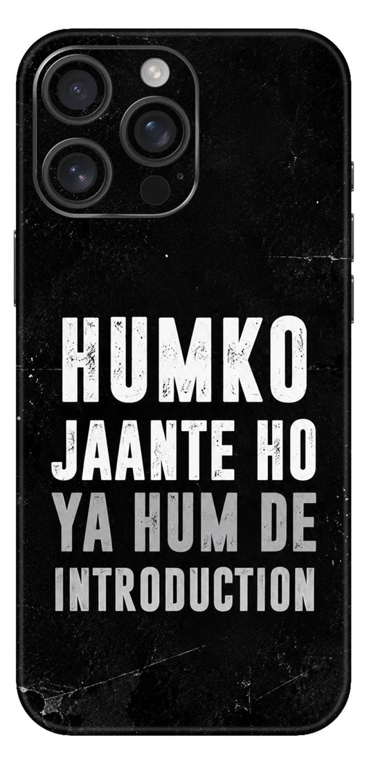 Humko Jaante Ho Mobile Skin