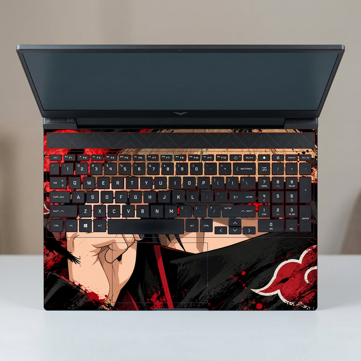 Itachi Uchiha Under The Blood Moon Laptop Skin