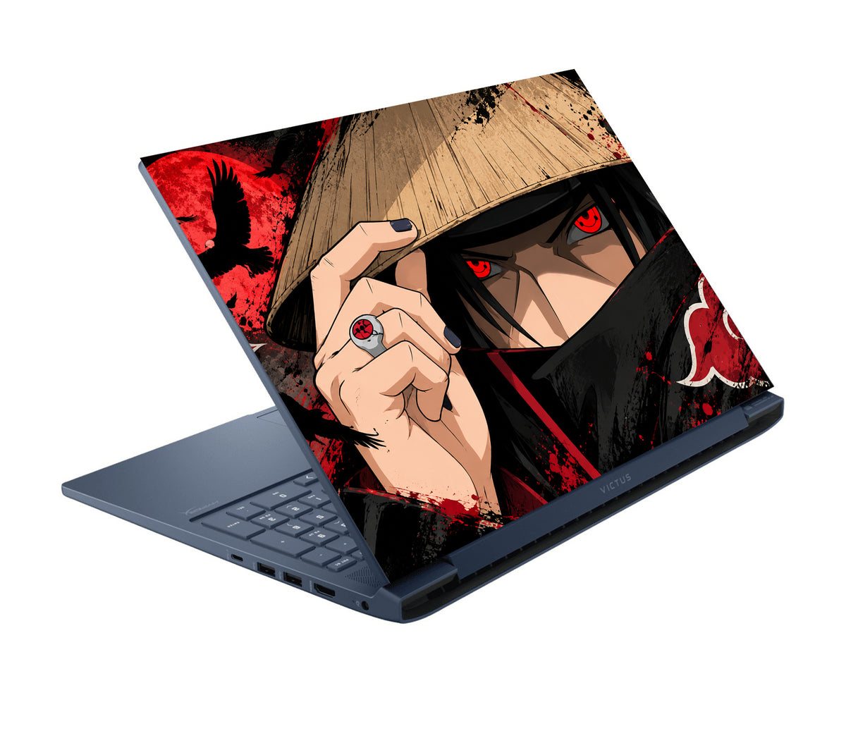 Itachi Uchiha Under The Blood Moon Laptop Skin