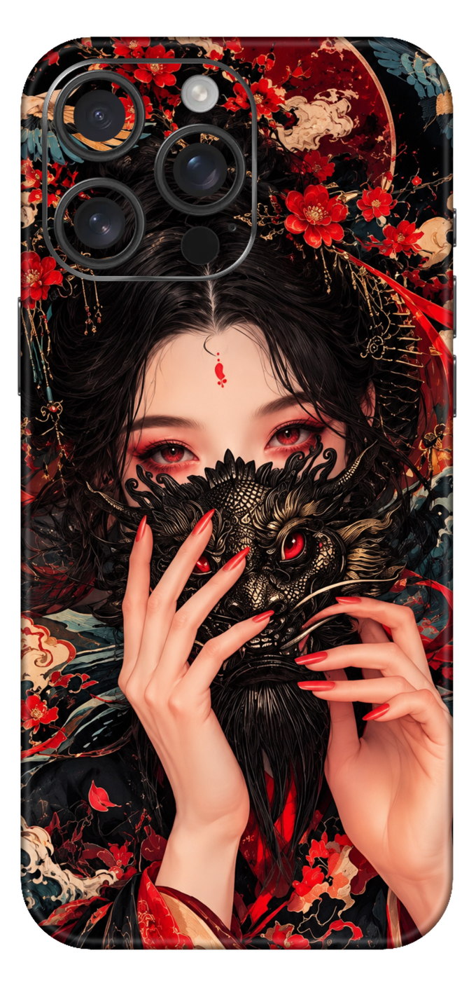 Japense Oni Dragon Mask Mobile Skin