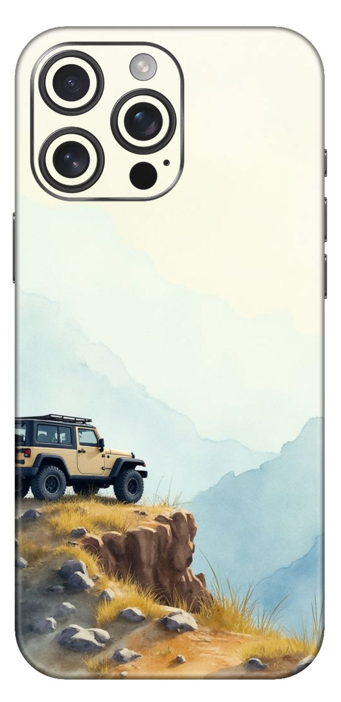 Jeep On Mountain Mobile Skin