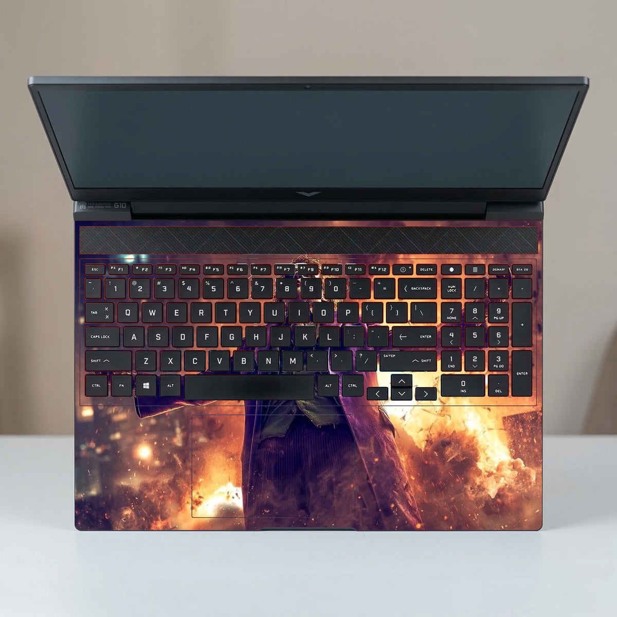 Joker Burning City Laptop Skin