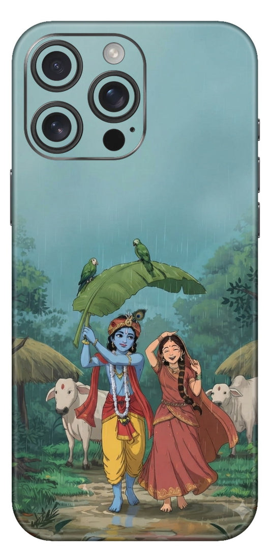 Krishna Radha Animated Mobile Skin
