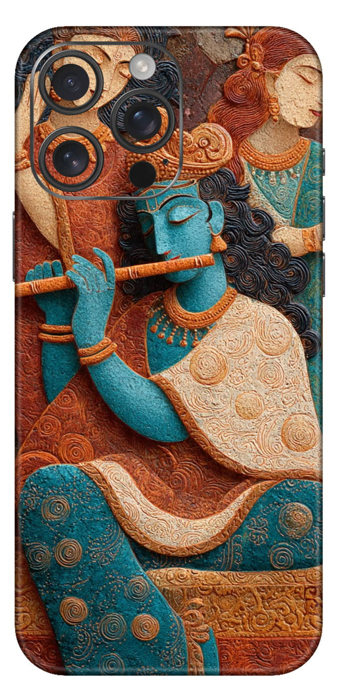 Krishna Van Gogh Style Mobile Skin