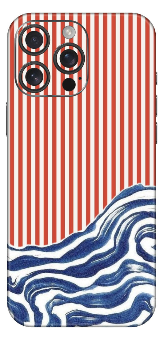 Lines And Waves Mobile Skin