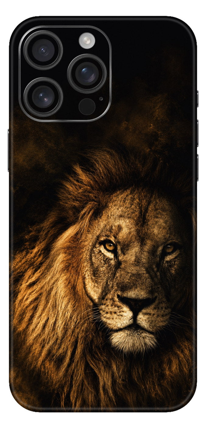 Lion Emerging From Shadow Mobile Skin