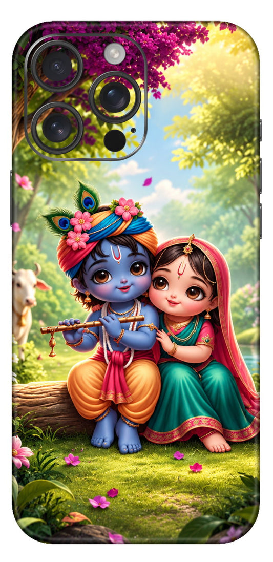 Little Radha Krishna Mobile Skin