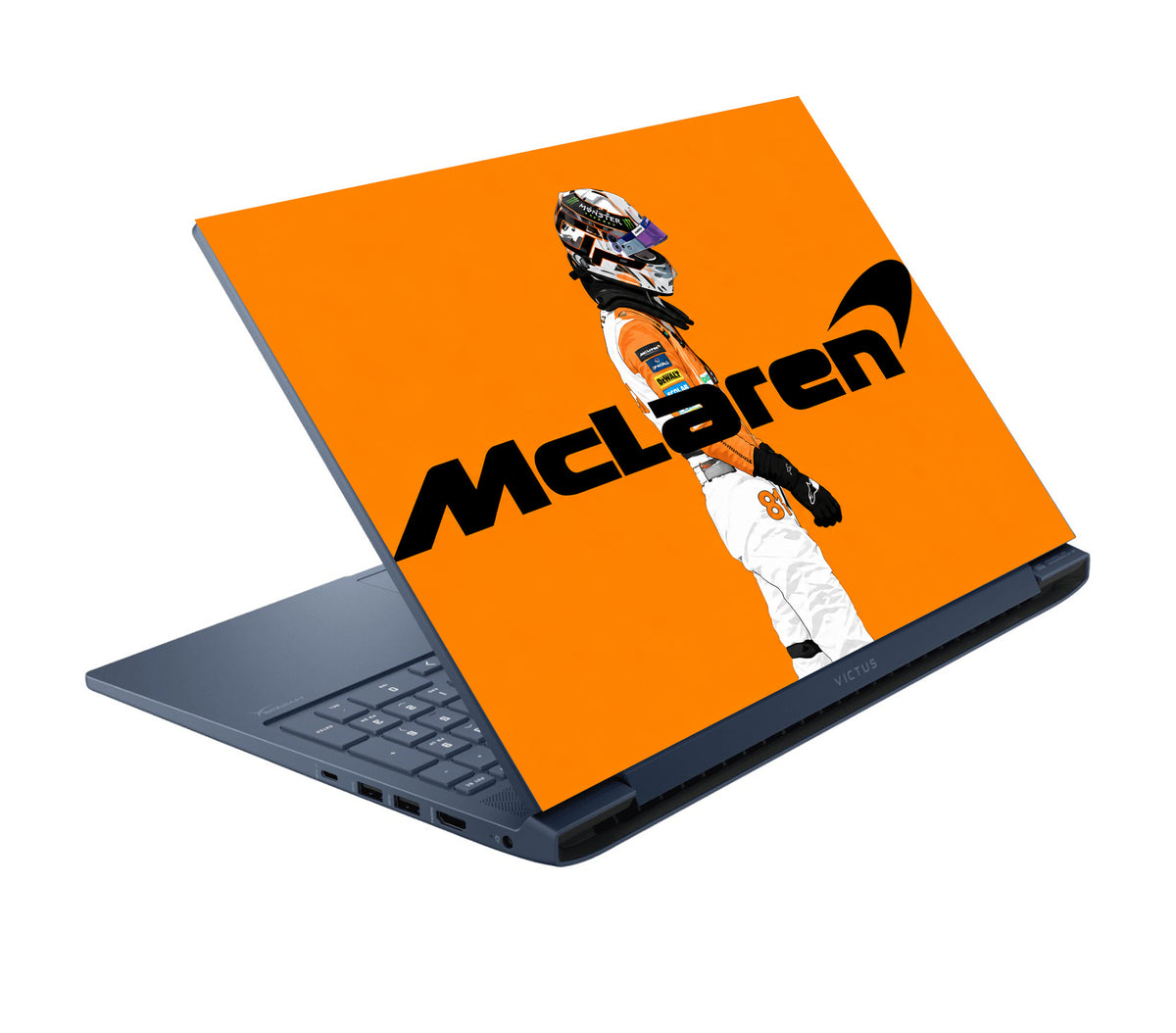 Mclaren Orange Profile Poster Laptop Skin