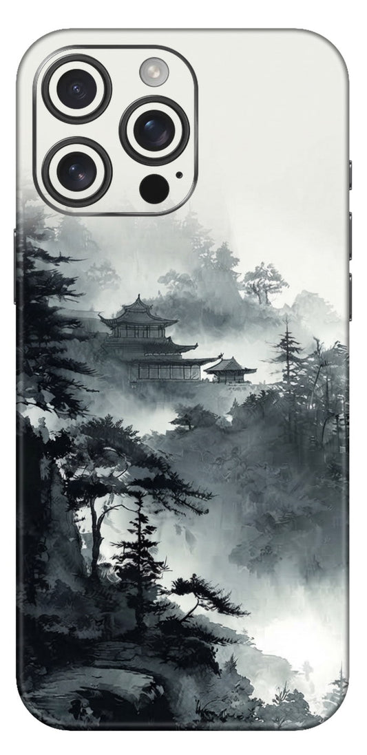 Misty Forest Ink Mobile Skin