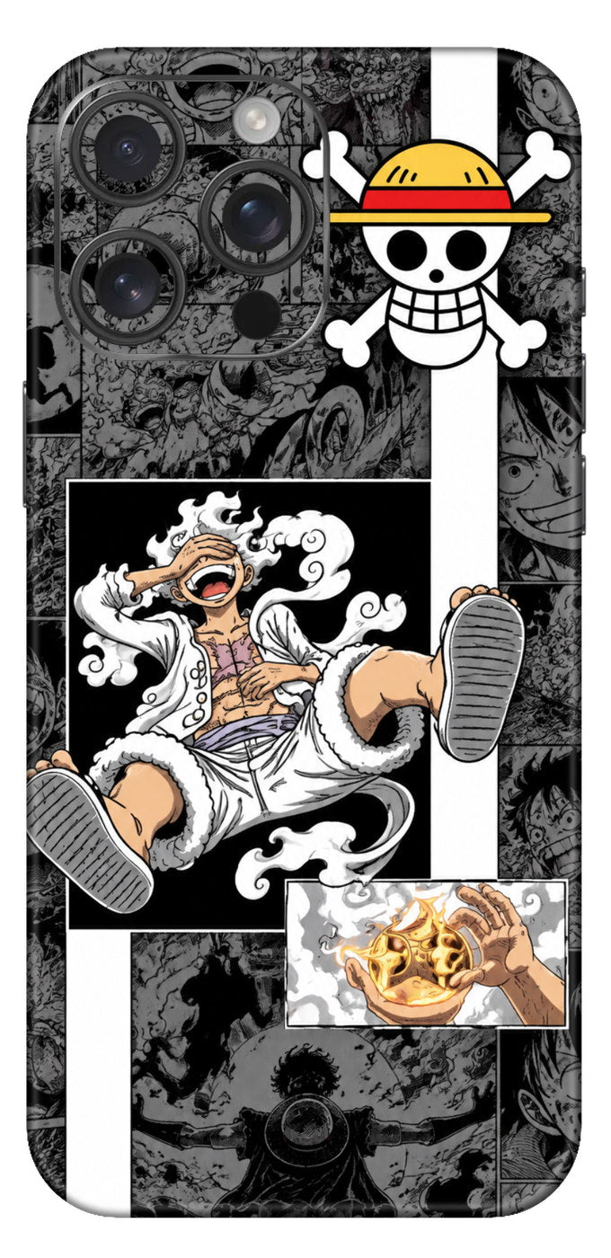Monkey D Luffy Vertical Split Design Mobile Skin