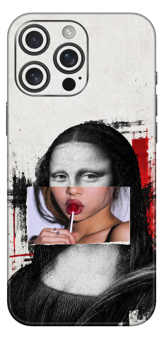 Monlisa With Lollypop Mobile Skin