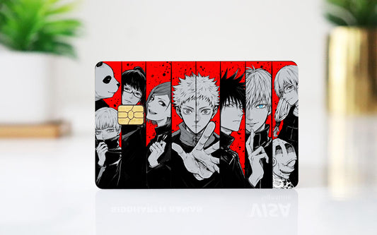 Multiple Amime Characters Card Skin