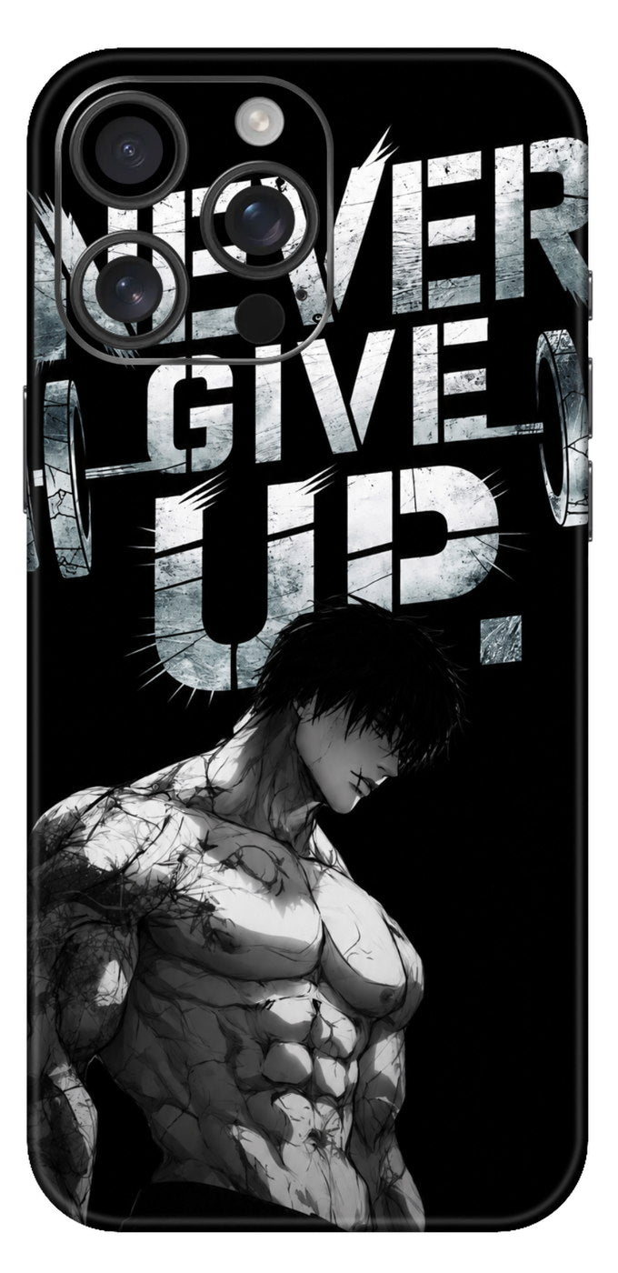 Never Give Up Grit And Iron Mobile Skin