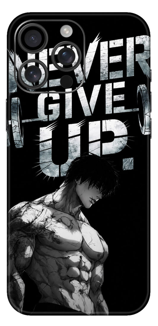 Never Give Up Grit And Iron Mobile Skin