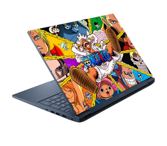 One Piece Pirate Chain Collage Laptop Skin
