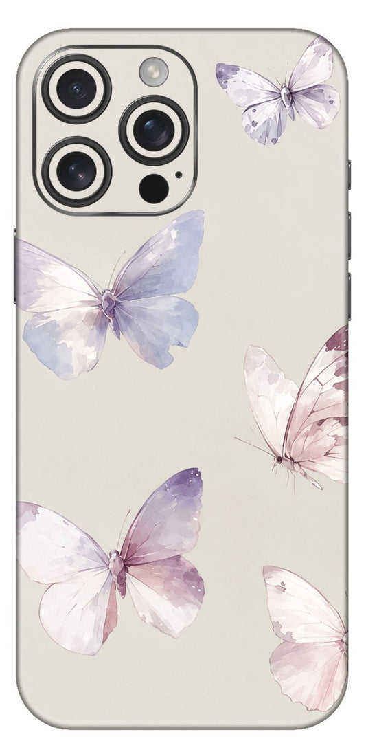 Pastel Butterflies Mobile Skin