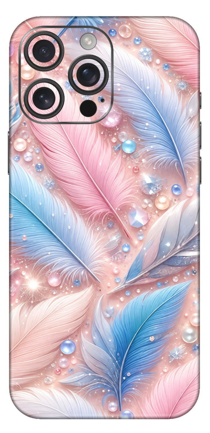 Pastel Feather Mobile Skin