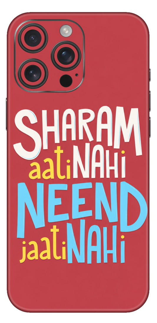 Playful Sharam And Neend Text Mobile Skin