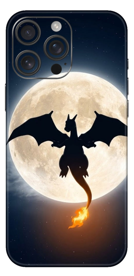 Pokemon Charizard Full Moon Flight Mobile Skin