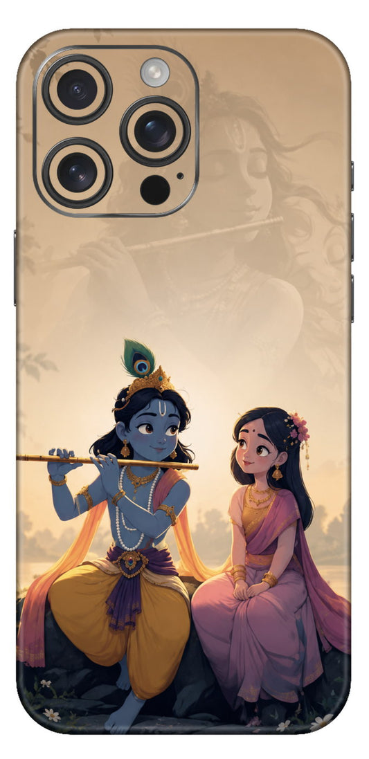 Radha Krishna Background Mobile Skin