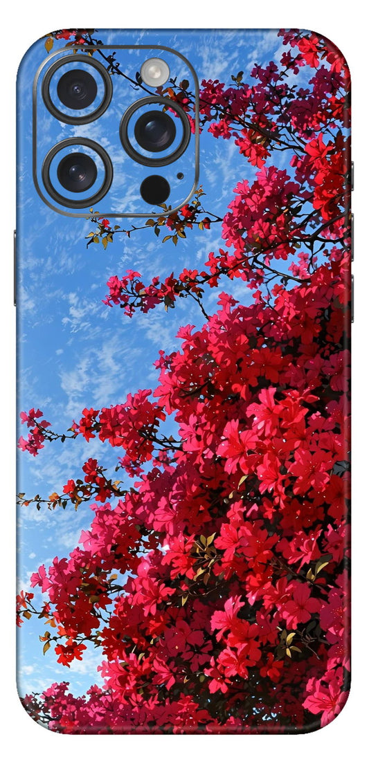 Red Flowers Mobile Skin
