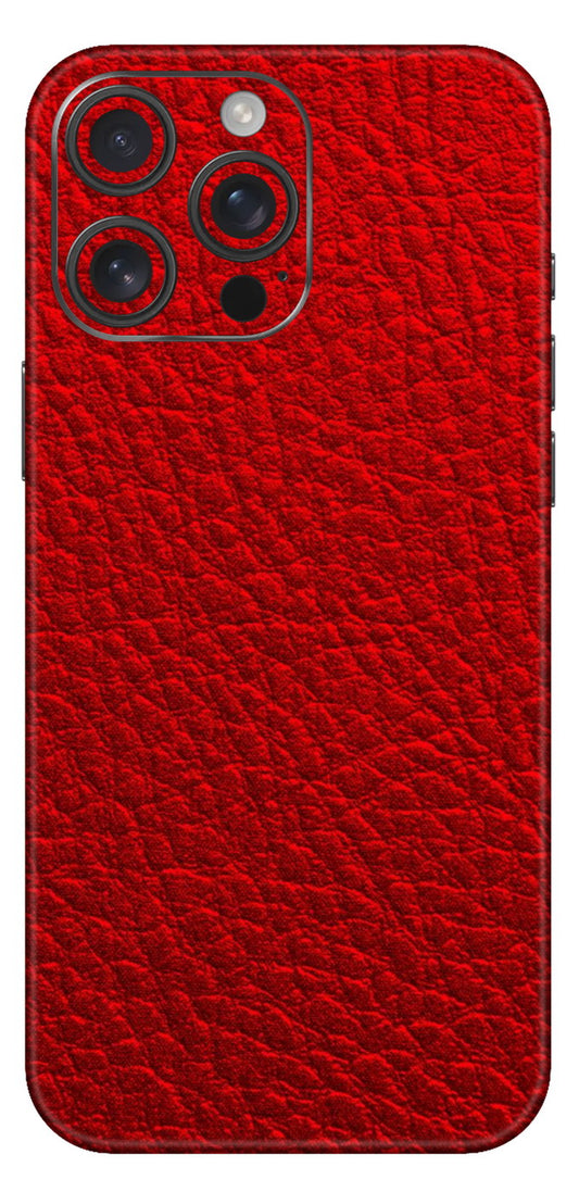 Red Leather Mobile Skin