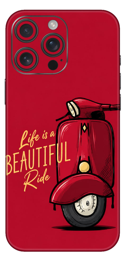 Retro Scooter Beautiful Ride Mobile Skin