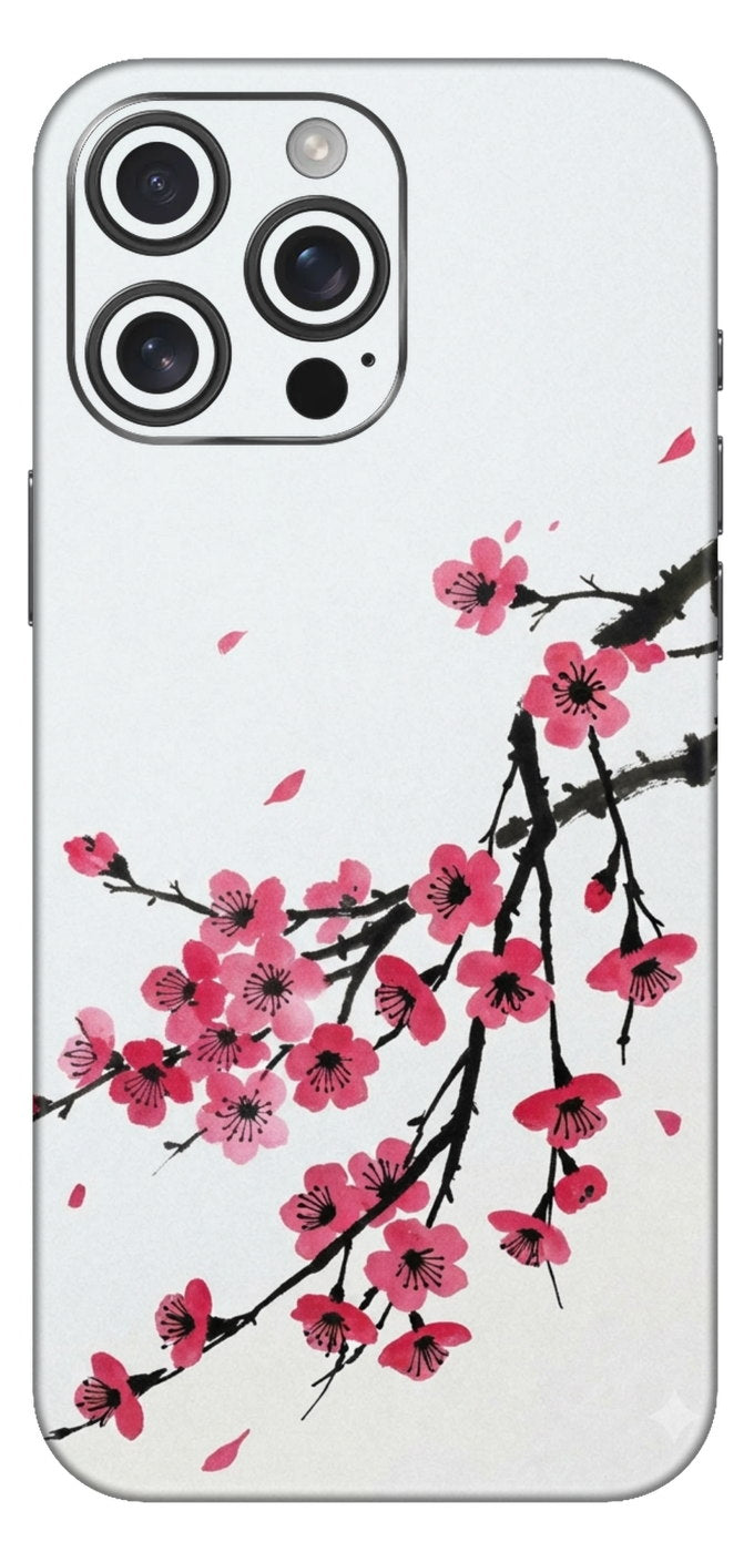 Sakura Branch Red Mobile Skin