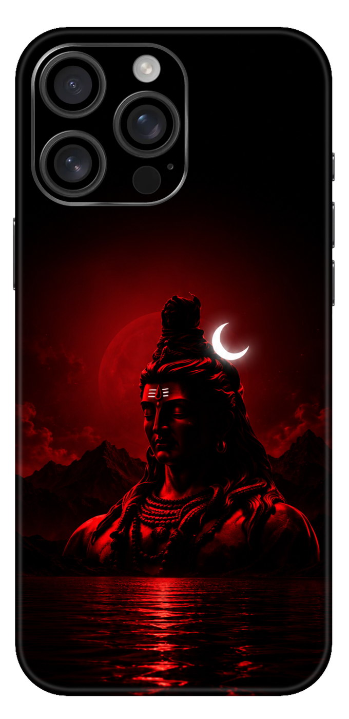 Shiv With Lit Moon Mobile Skin