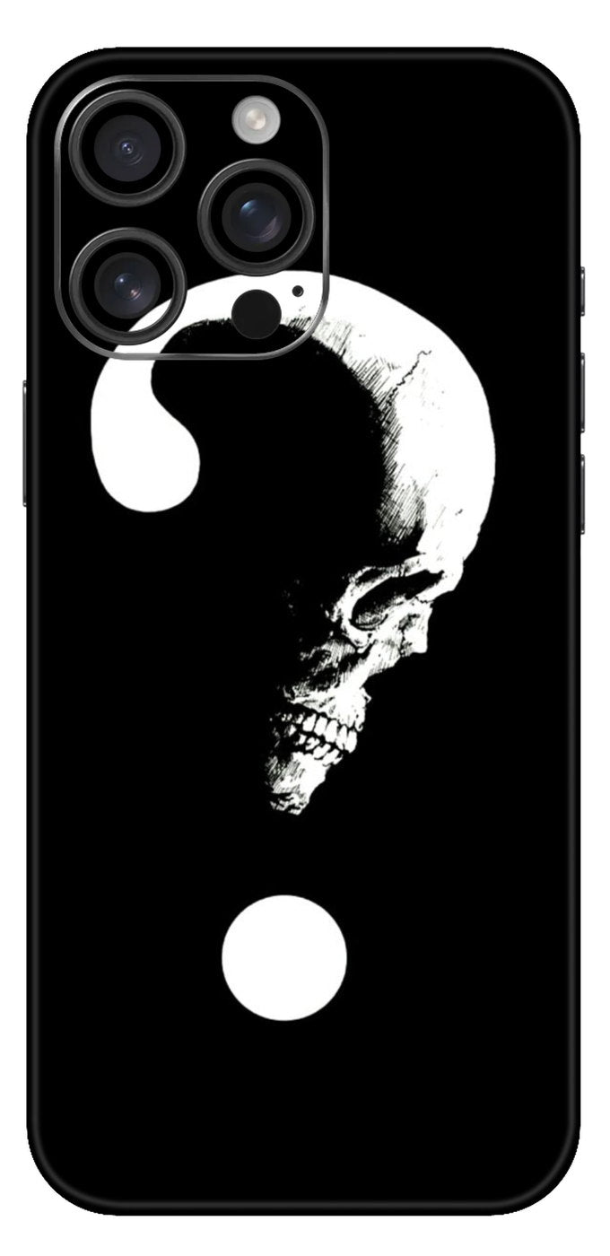 Skull Question Mark Mobile Skin