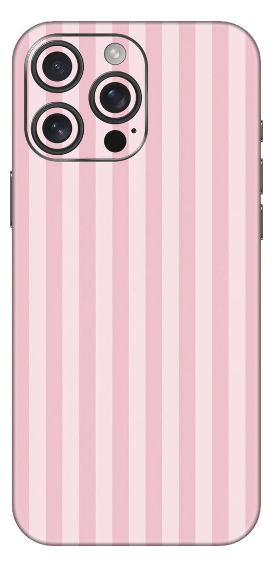 Soft Pink Candy Stripes Mobile Skin