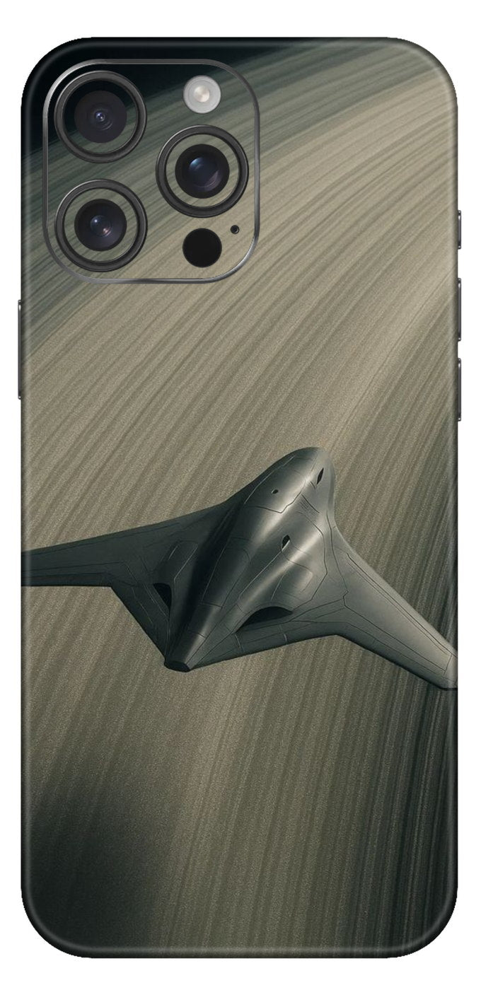 Spaceship On Moon Rings Mobile Skin