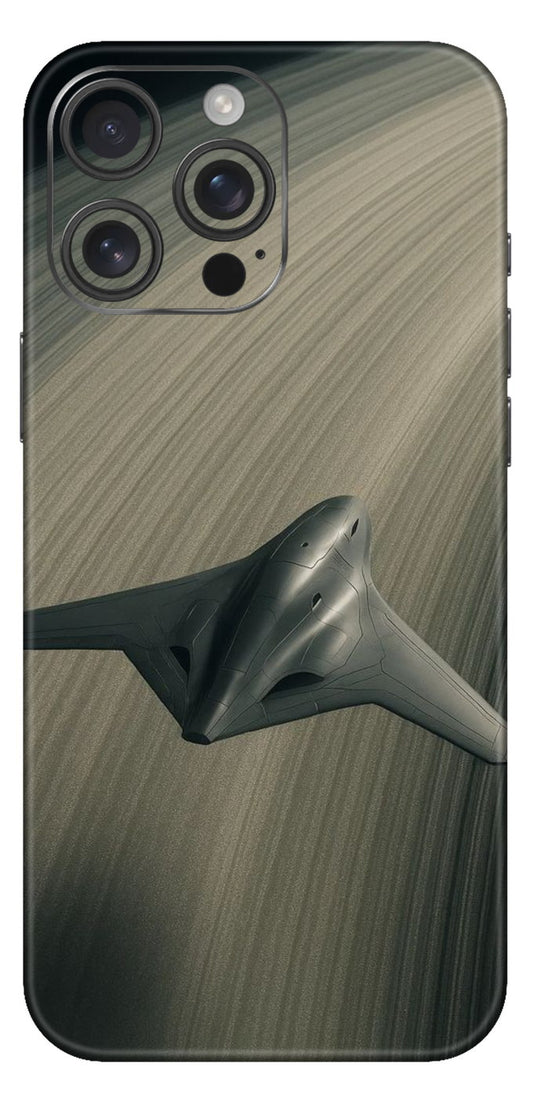 Spaceship On Moon Rings Mobile Skin