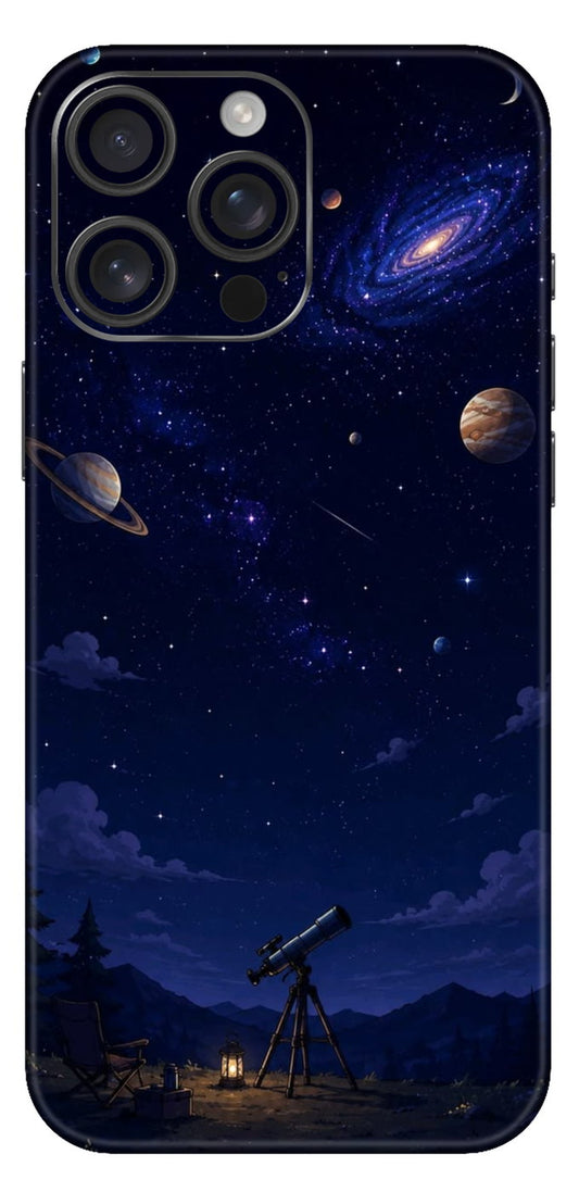 Stargazing Under The Galaxy Mobile Skin