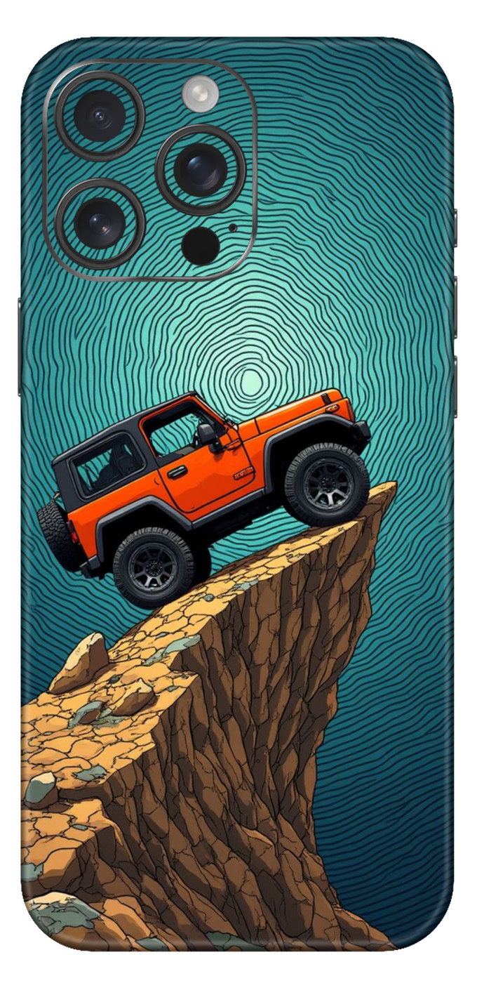 The Edge Of The World In Jeep Mobile Skin
