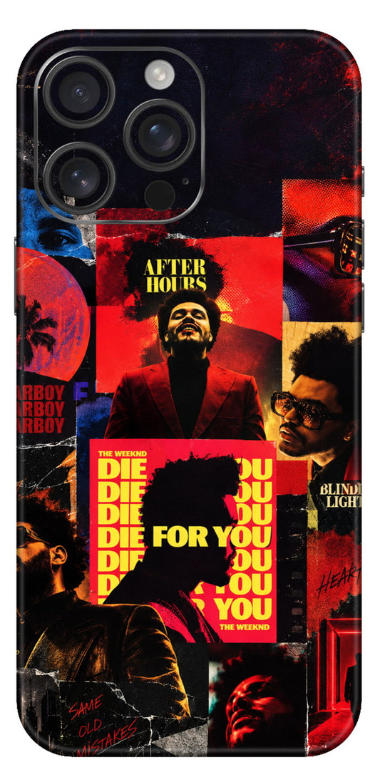 The Weeknd Collage Mobile Skin