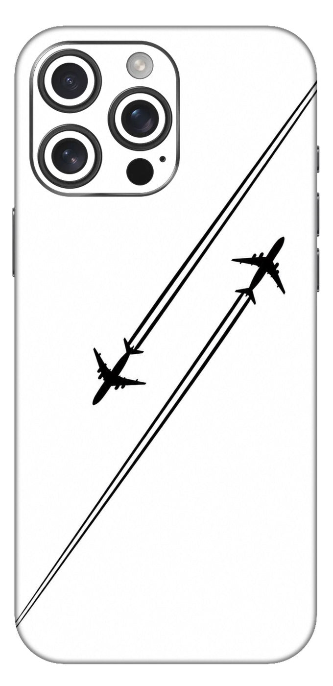 Twin Jet Contrails Mobile Skin