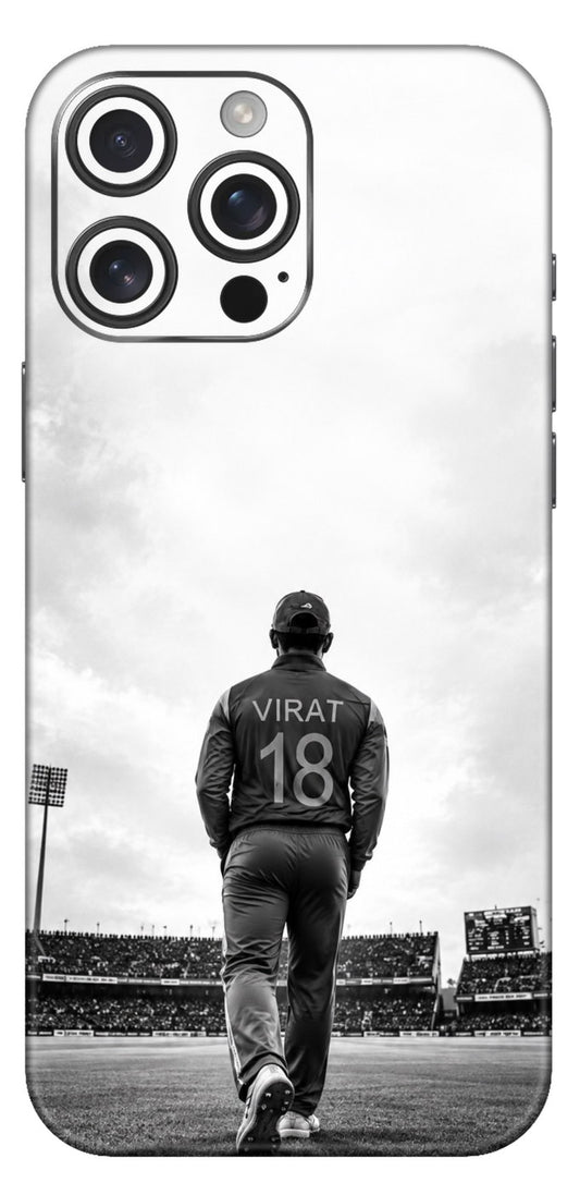 Virat In Grey Mobile Skin