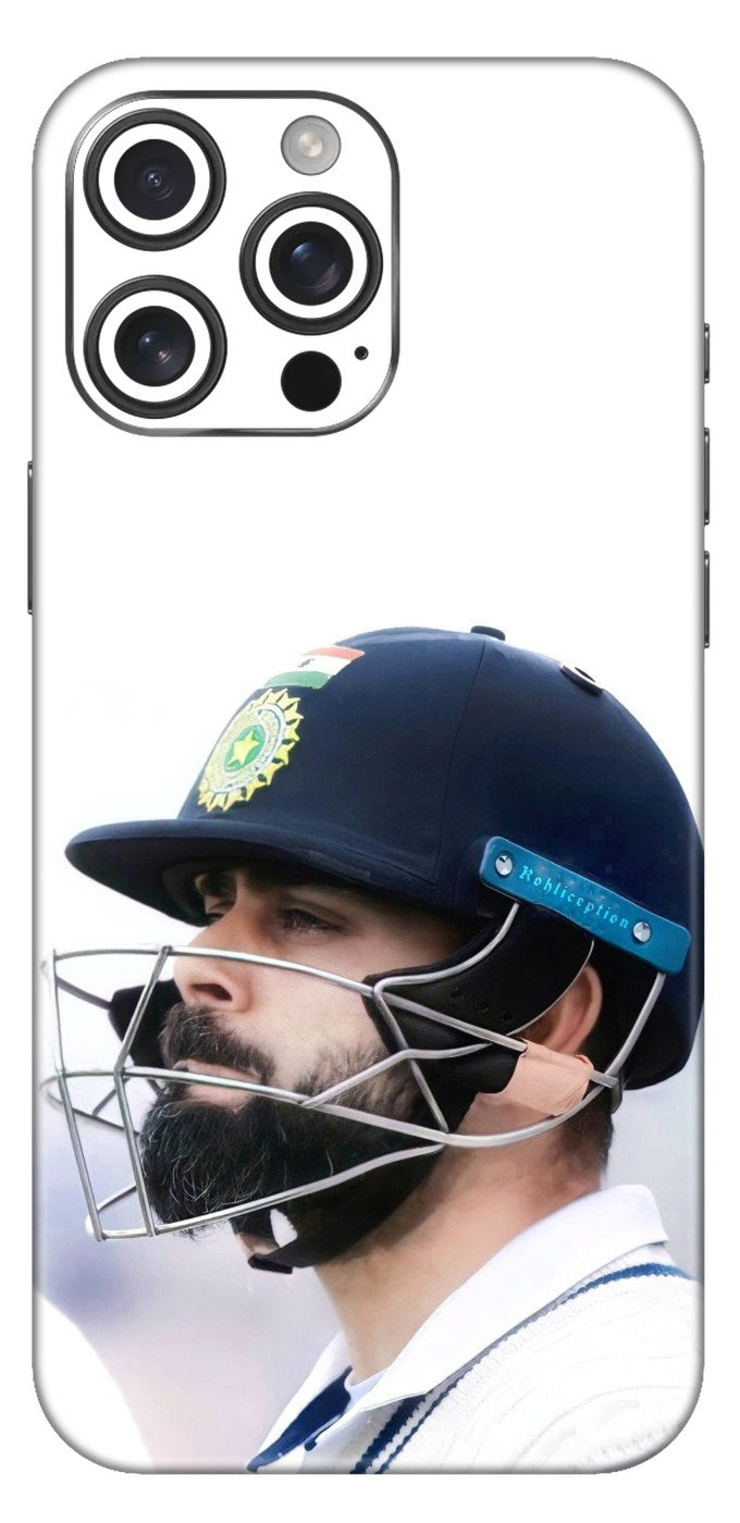 Virat In Test Whites Mobile Skin