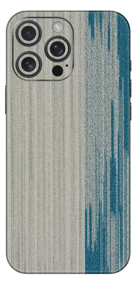 White Blue Abstract Mobile Skin