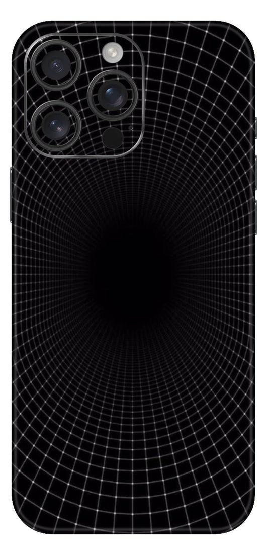 White Net In Black Background Mobile Skin