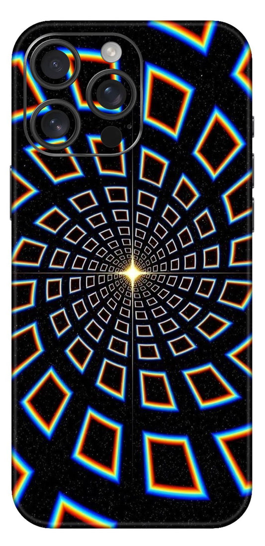 White Squares In Black Mobile Skin