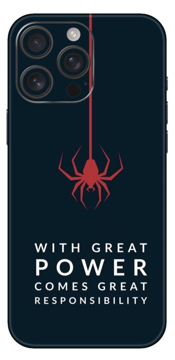 With Great Power Comes Great Responsibility Mobile Skin