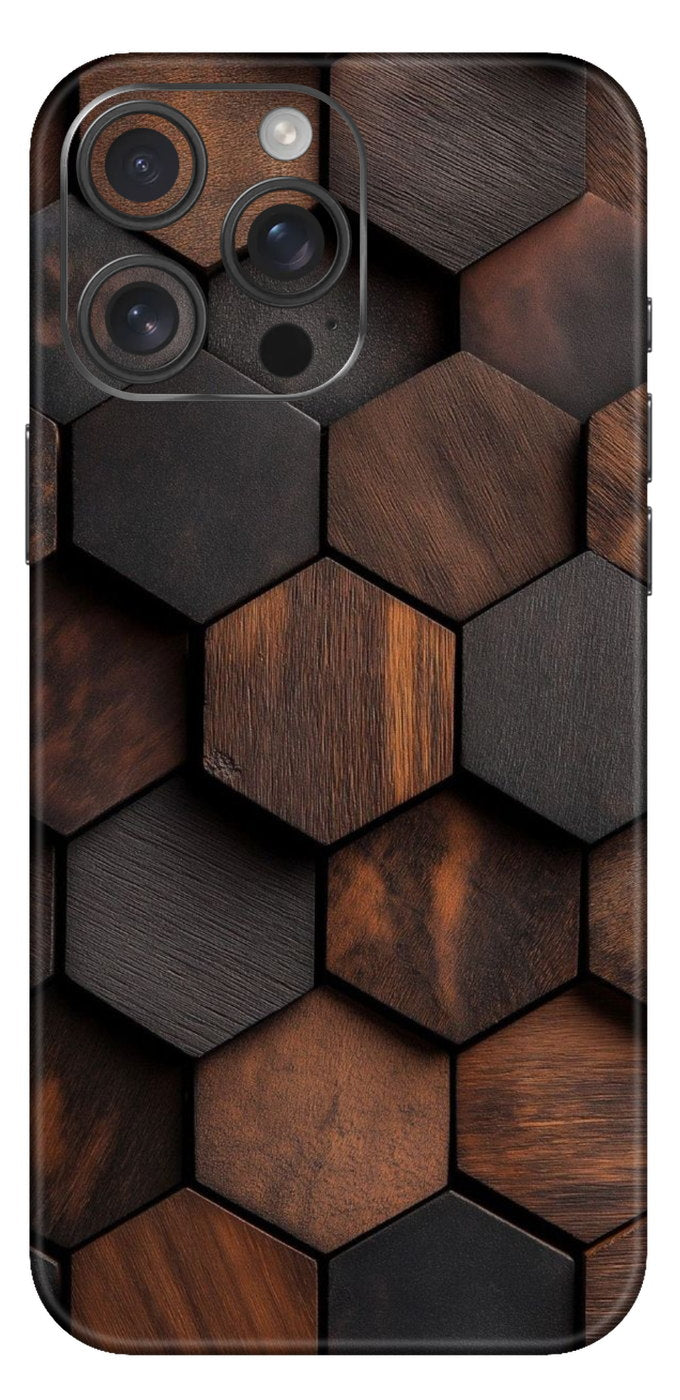 Wooden Abstract Mobile Skin