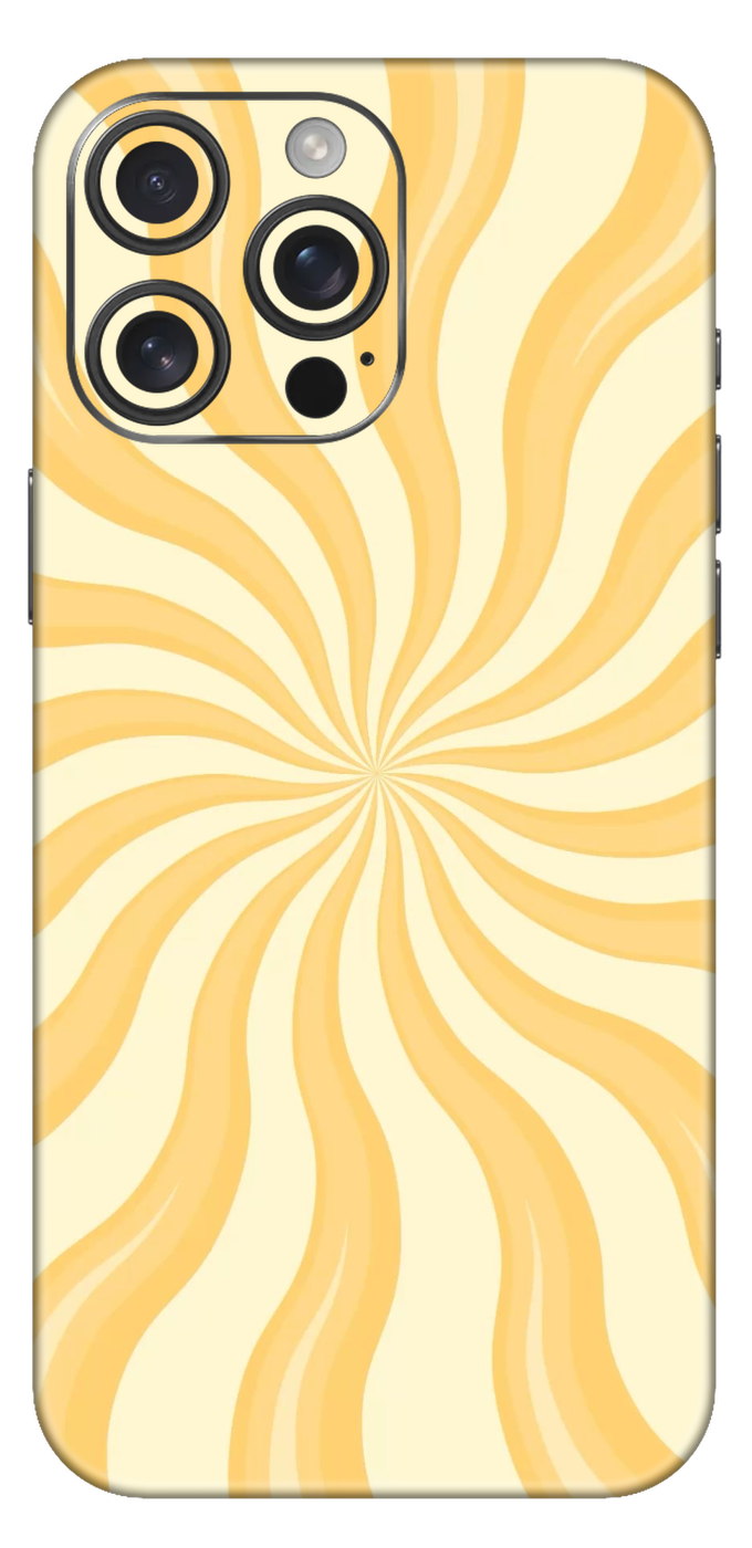 Yellow Lines Mobile Skin