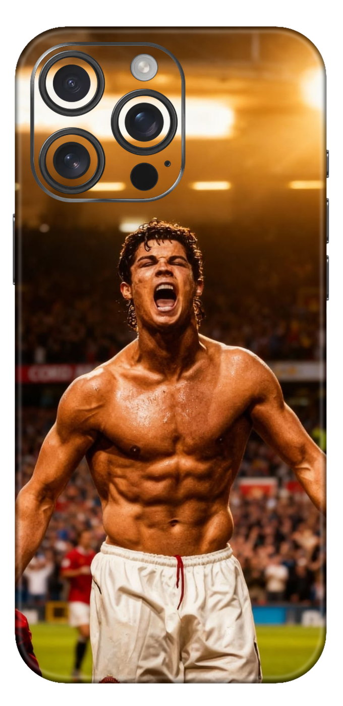 Young Ronaldo Of Manchester Mobile Skin