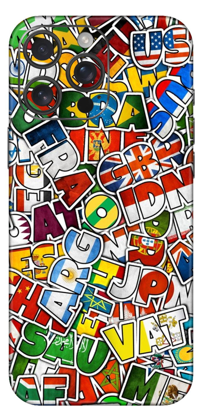 Country Flag Sticker Wallpaper Mobile Skin