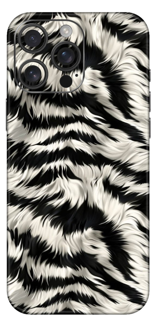 White And Black Fur Mobile Skin